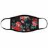 Face Mask Printed with Floral Red Roses design.